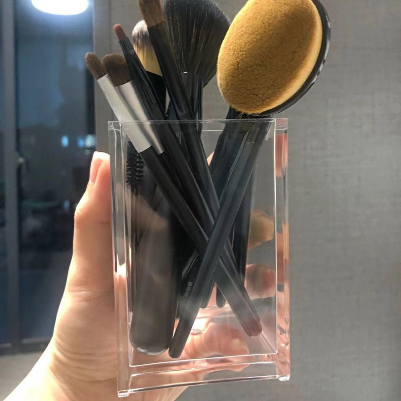 12pcs Clear Acrylic Makeup Bru - огляд і ціна Home Office Work Table