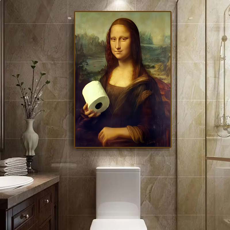 1pc Funny Abstract Bathroom To - огляд і ціна Home Office Or