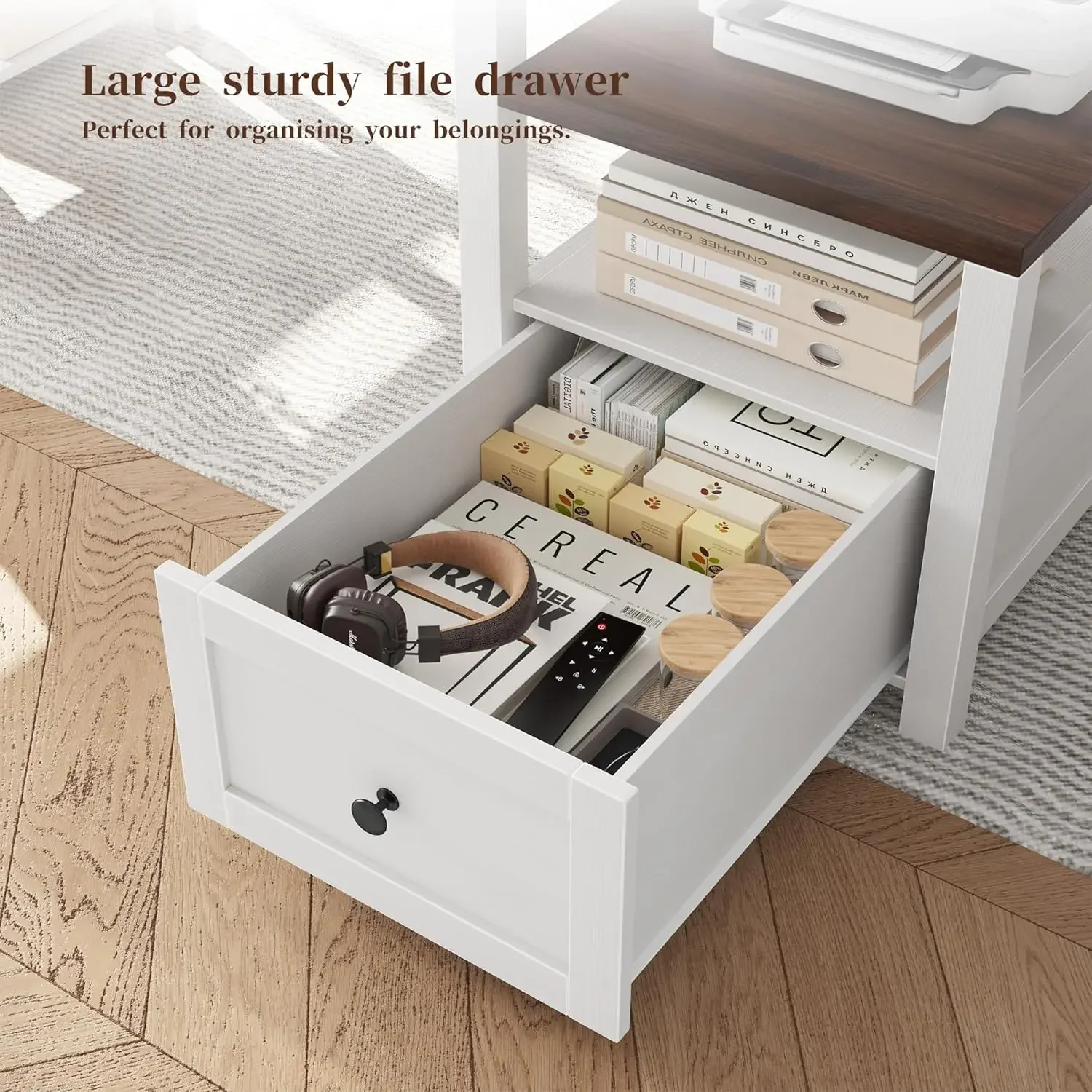 White Gaming Desk With Drawer  - огляд і ціна Home Office Work Table