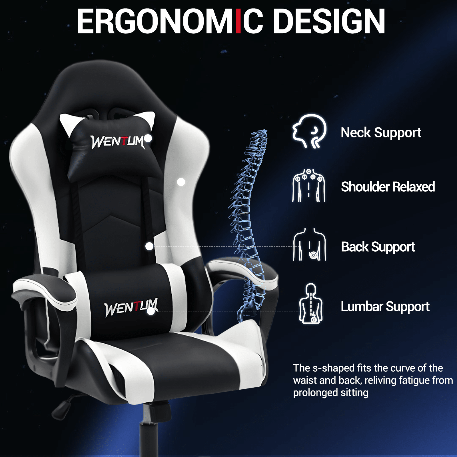 Ergonomic Gaming Chair Racing  - огляд і ціна Ergonomic Office Chair